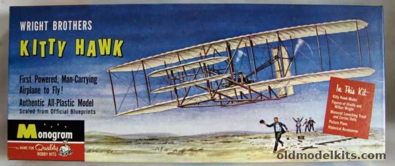 Monogram 1/40 Wright Brothers Kitty Hawk, PA30-98 plastic model kit